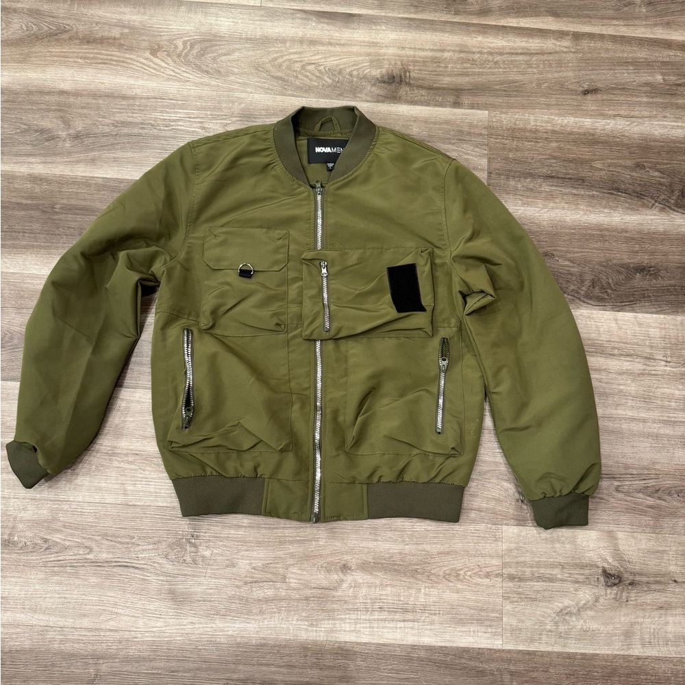 Olive Green Bomber Jacket